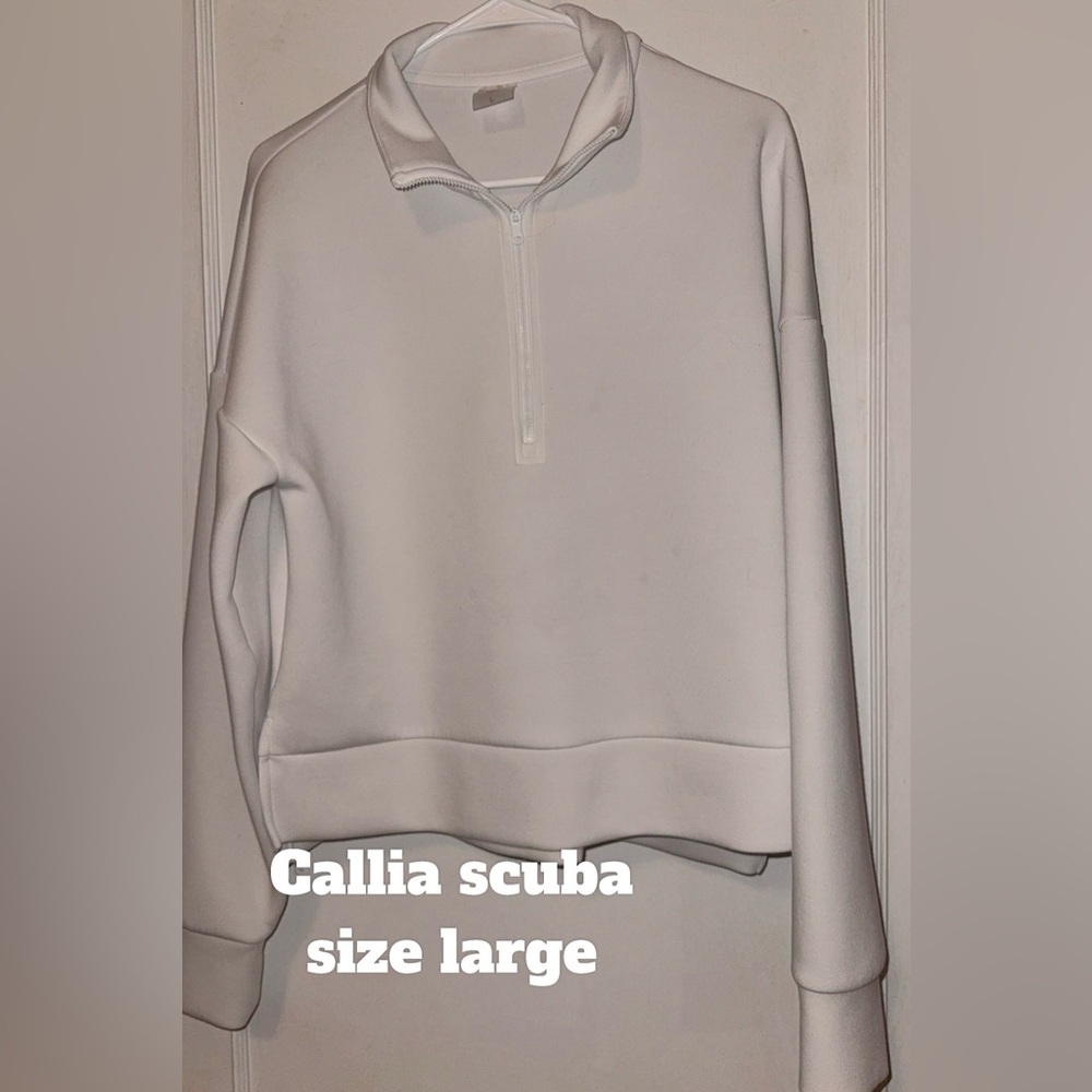 Callia White Scuba Jacket
